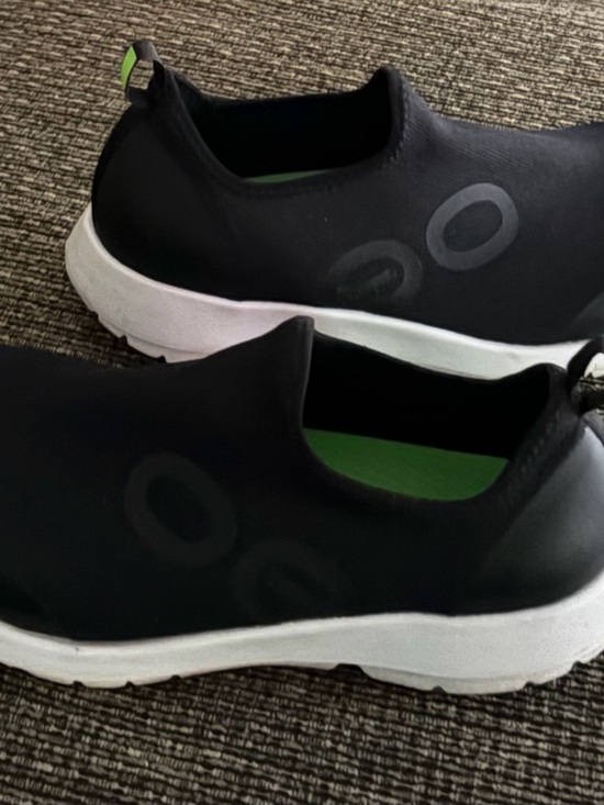 OOFOS Shoes - OOFOS Women's Slip-On Athletic Shoes - Black with White Sole